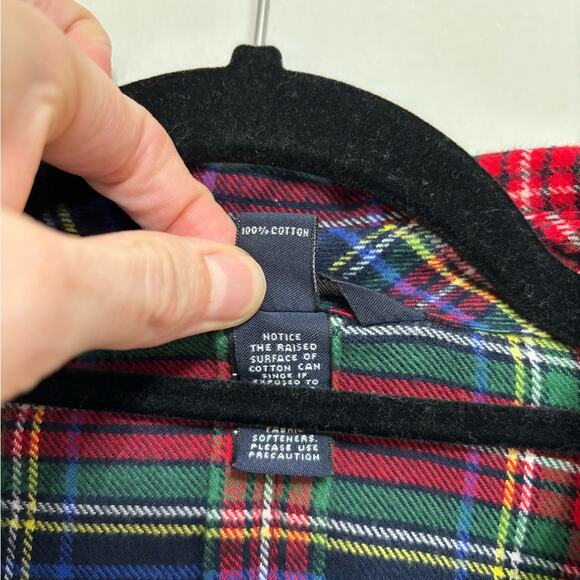 Lands’ End Popover Flannel Shirt - Size 6 - Picture 4 of 5